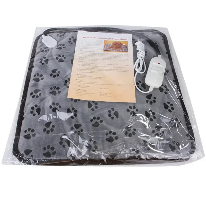 Pet Heated Mat Dog Temperature Adjustable Heating Pad – 2 Sizes