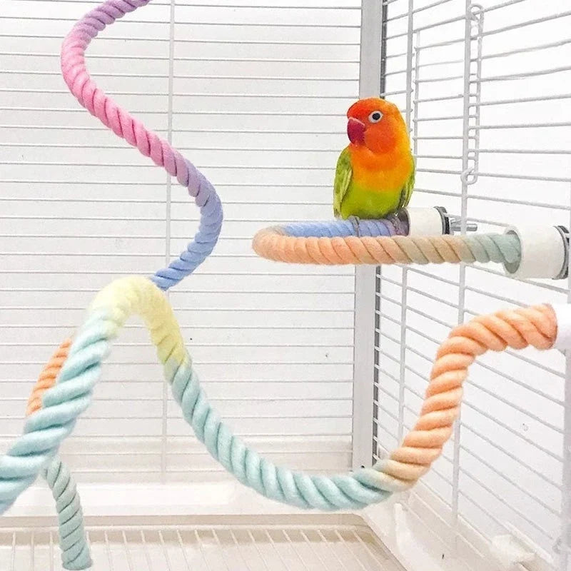 1PC Pet Bird Bite Toy Parrot Color Rope Toys - ProPawPet.com