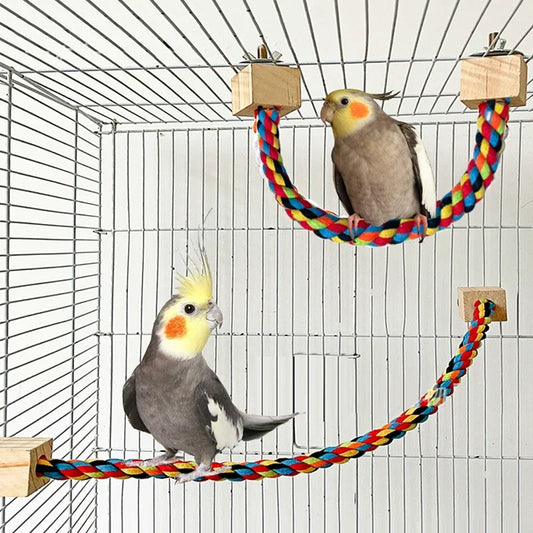 Pet Bird Bite Toys Parrot Color Cotton Rope - ProPawPet.com