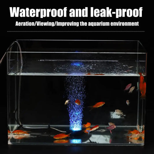 5V USB LED Aquarium Air Bubble Disk Light 7 - ProPawPet.com