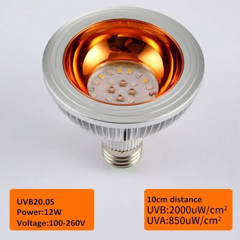 Reptile UVA UVB Lamp Bulb Turtle Basking UV Light – ID Tags, GPS & Safety Lights