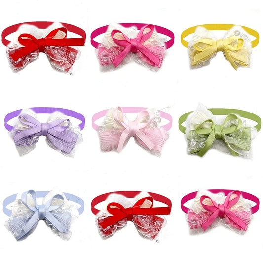 50/100pcs Candy Color Dog Bowtie Fashion Pet - ProPawPet.com