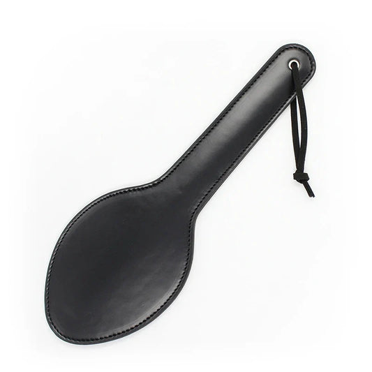 31cm Black Leather Ellipse Paddle Riding - ProPawPet.com