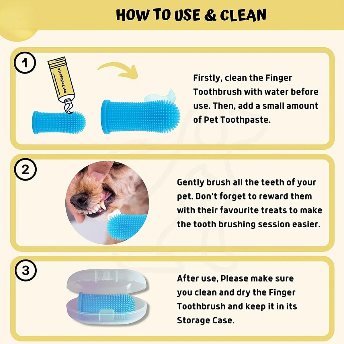 3/1pcs Pet Finger Toothbrush Pet Products - ProPawPet.com