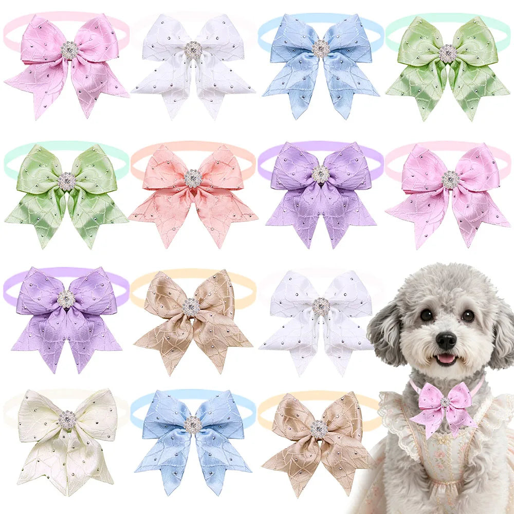 50PCS Diamonds Pet Bowties For Dogs and Cats - ProPawPet.com