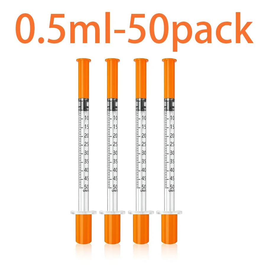 100 0.5 1ml Syringes with Needles Individually Packaged – Dog Supplies