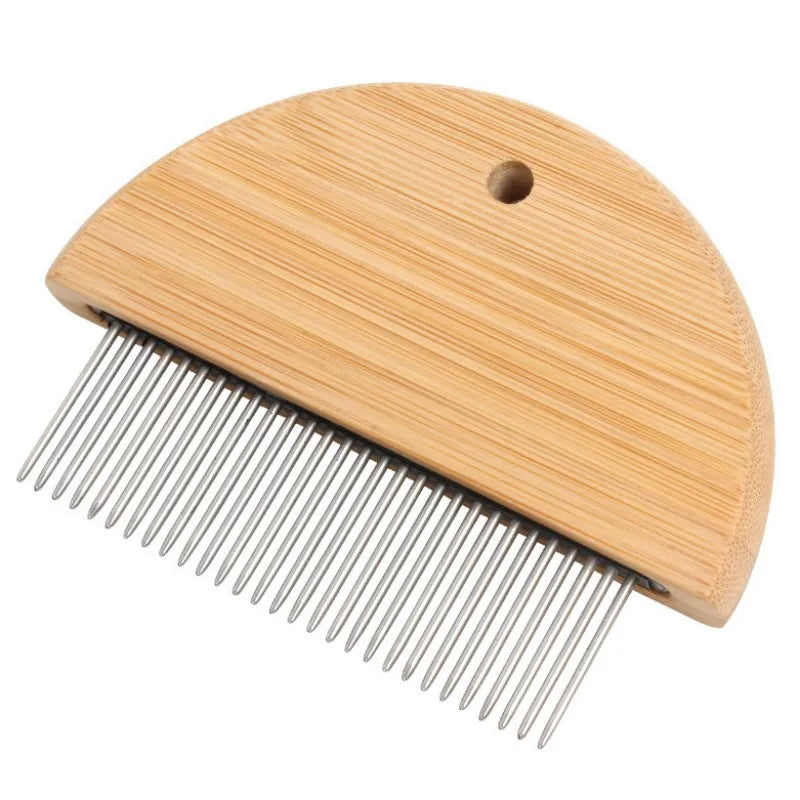 Cat Grooming Comb Hair Remover Wooden Dense – Cat Supplies