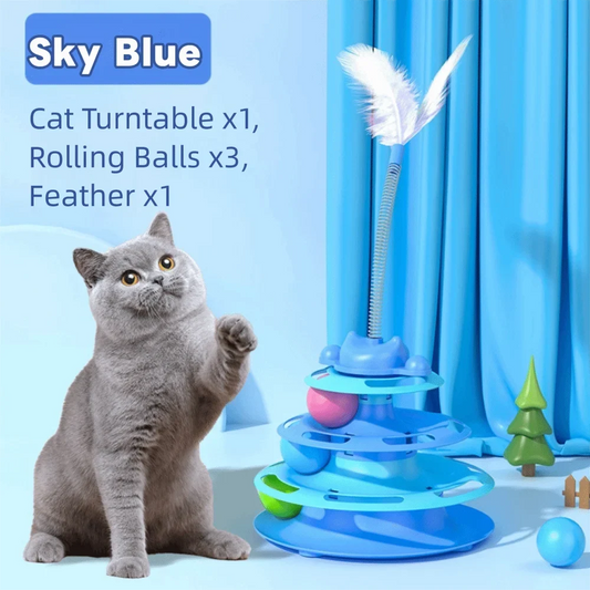 3 Layer Cat Toy Tower Interactive Physical - ProPawPet.com