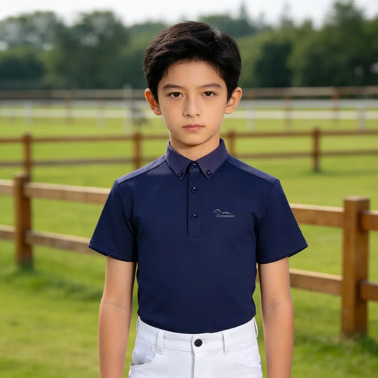 Boy kid horse riding T shirt white color - ProPawPet.com