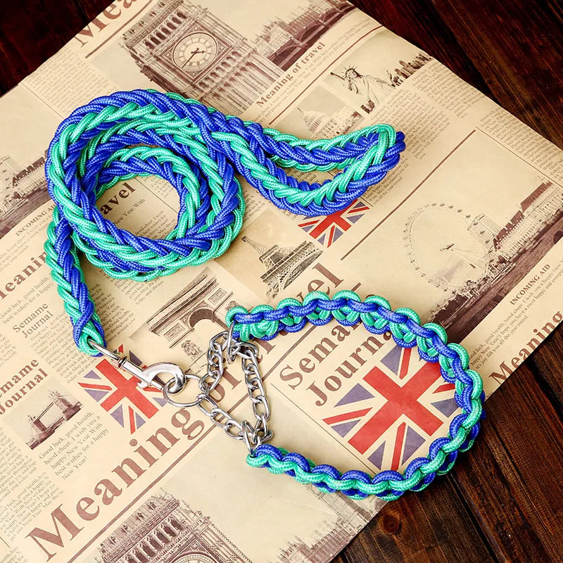 Double Strand Rope Large Dog Leashes Metal P - ProPawPet.com