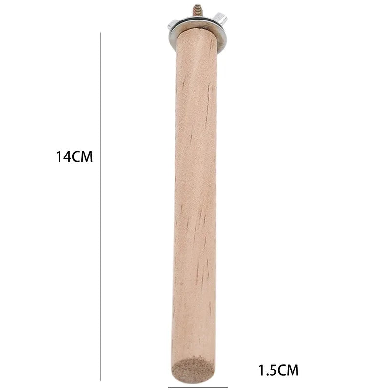 10 14 20 25cm Parrot Pet Raw Wood Hanging Stand – Bird Toys & Play