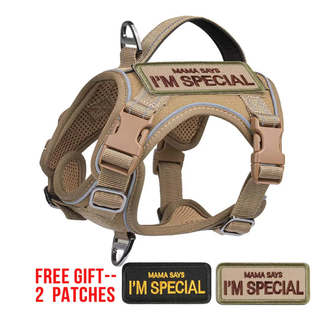 Reflective Tactical Dog Harness – Dog Supplies