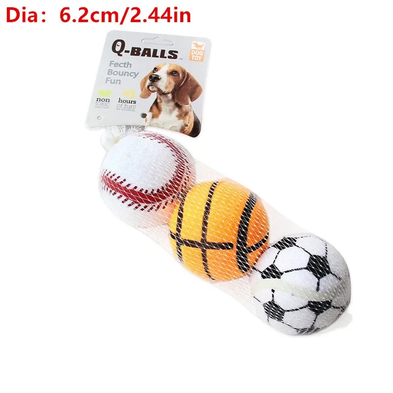 Interactive Dog Toy Set Q-monster Thick Walled Natural Rubber Squeak Chew