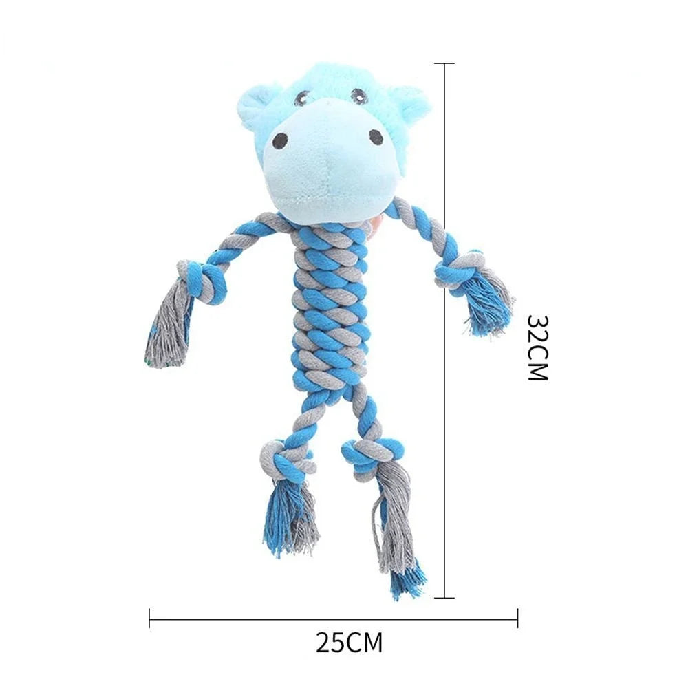 Cotton Dog Squeaky Plaything for Small Meduim Soft Plush Chew Stuffed