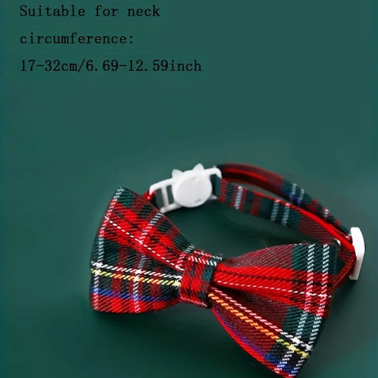 1pc Pet Breakaway Cat Collar Bow Tie and - ProPawPet.com