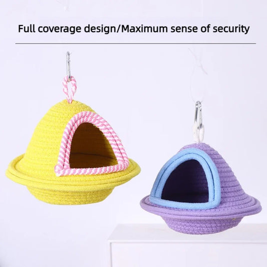 2026 New Warm Sleep Bird Cage Nest Handmade - ProPawPet.com
