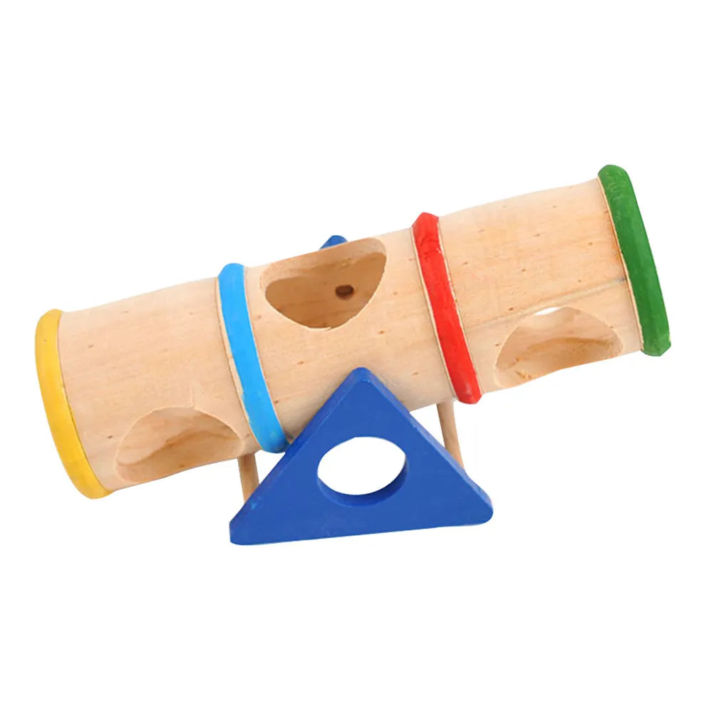 Natural Wood Pet Tunnel Tube for Hamster - ProPawPet.com