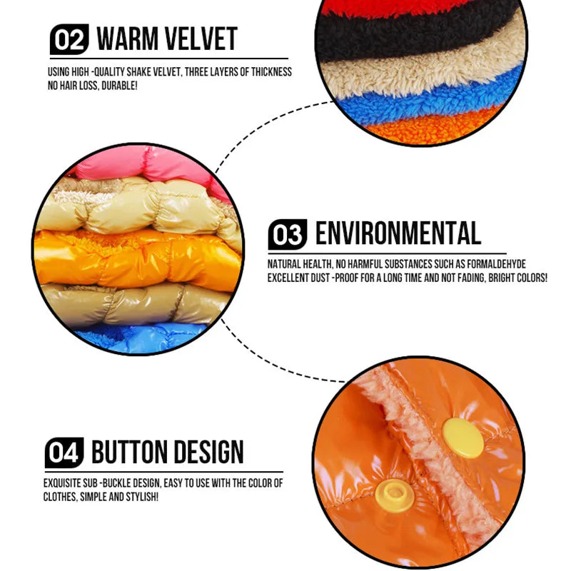 Winter Pet Dog Down Coat Fleece Warm Inside - ProPawPet.com