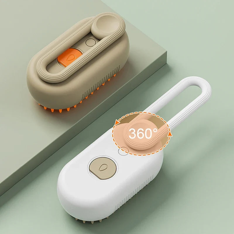 Steamy Brush Electric Spray Cat Hair Brush - ProPawPet.com