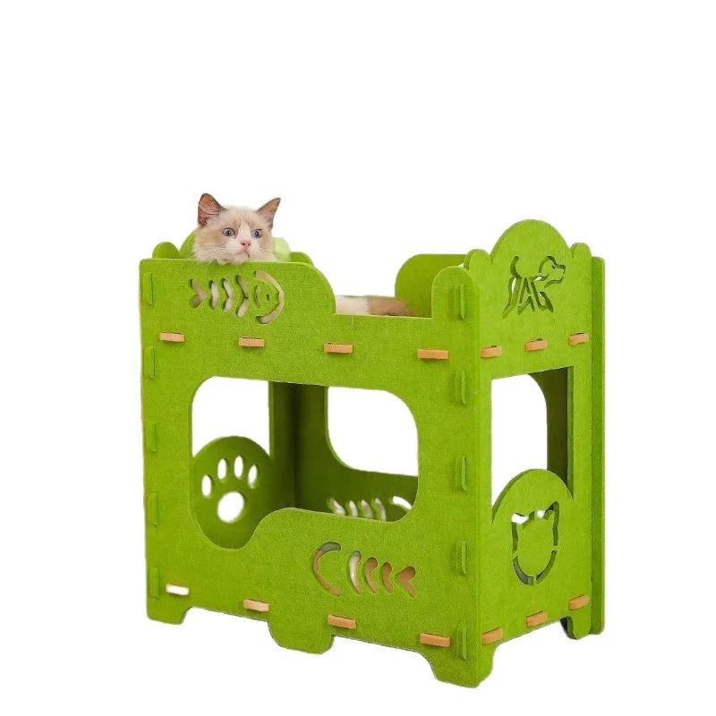 2-Layer Felt Cat House Indoor - ProPawPet.com