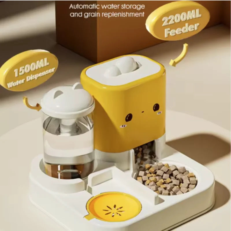 Cat Automatic Feeder Cute Smiling Feeding - ProPawPet.com