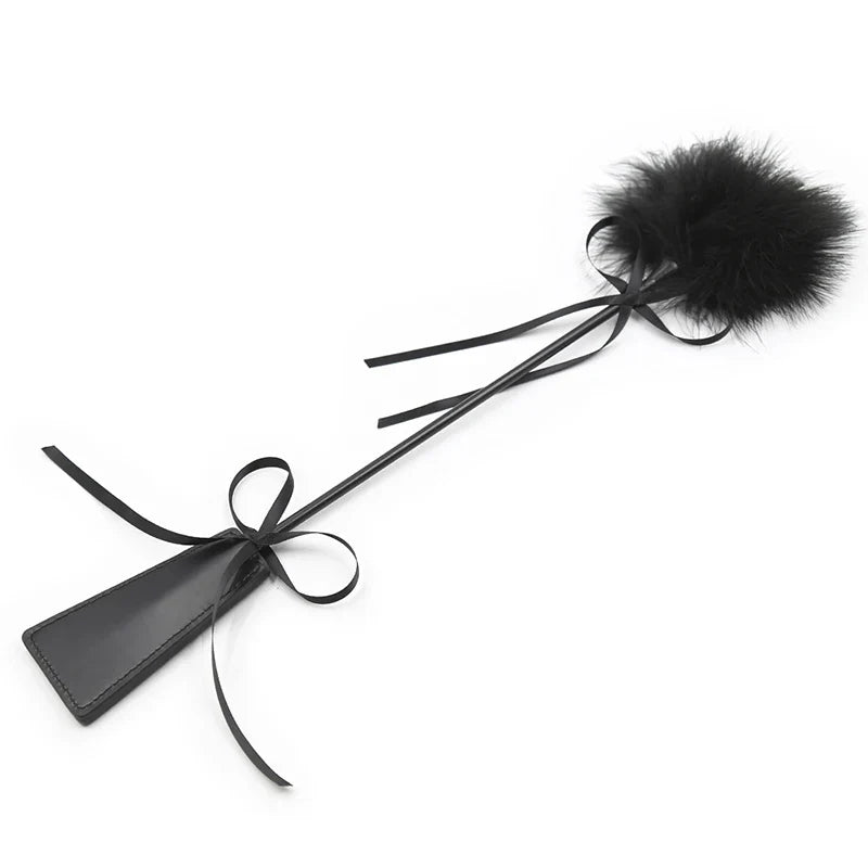 47CM Feather Whip,PU Leather Spanking Paddle - ProPawPet.com