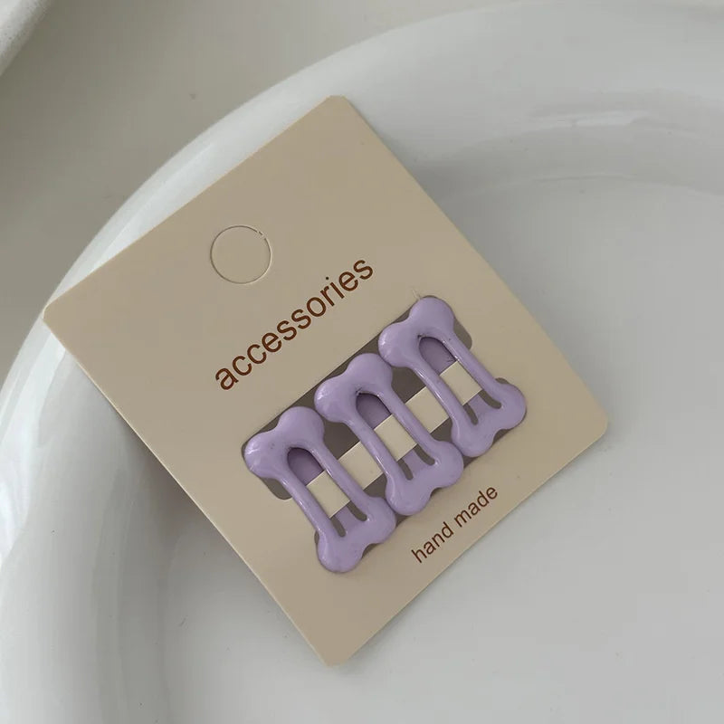 Set Bone Shape Dog Bb Clips Cute Hair Hairpin Puppy – 10 Colors