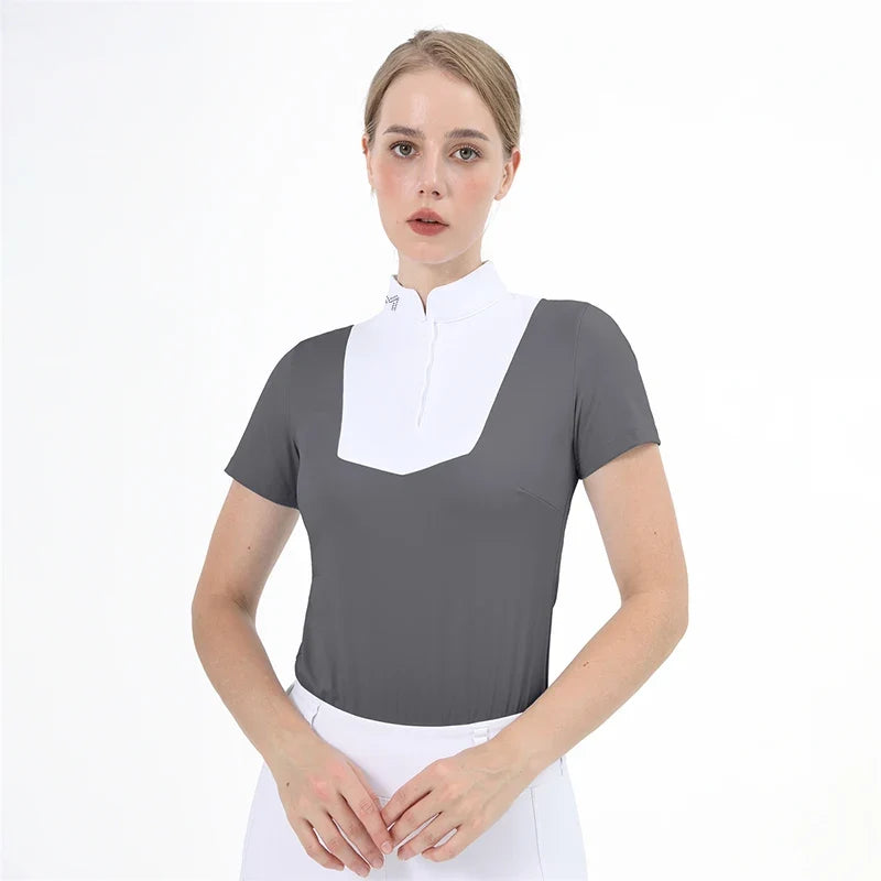 M LOGO Equestrian T-Shirts Short Sleeve Tops - ProPawPet.com