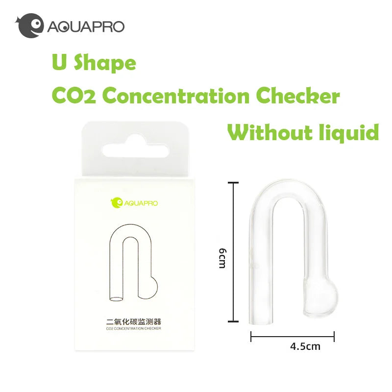 Fish Tank CO2 Concentration Drop Checker Glass Indicator – 3 Colors