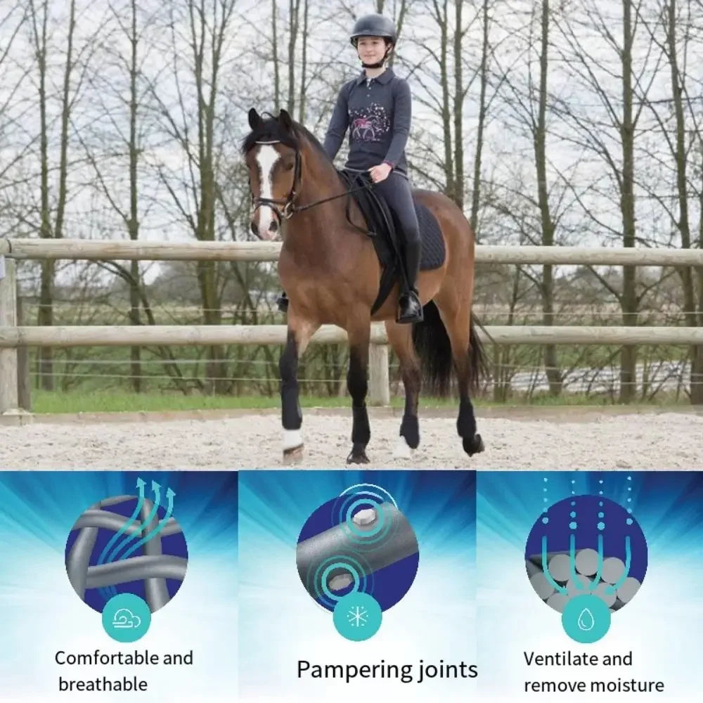 4x Horse Boots Leg Wraps Adjustable Support - ProPawPet.com