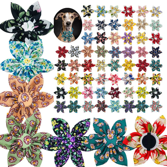 30/50pcs Big Flower Collar Dog Flower Collar - ProPawPet.com