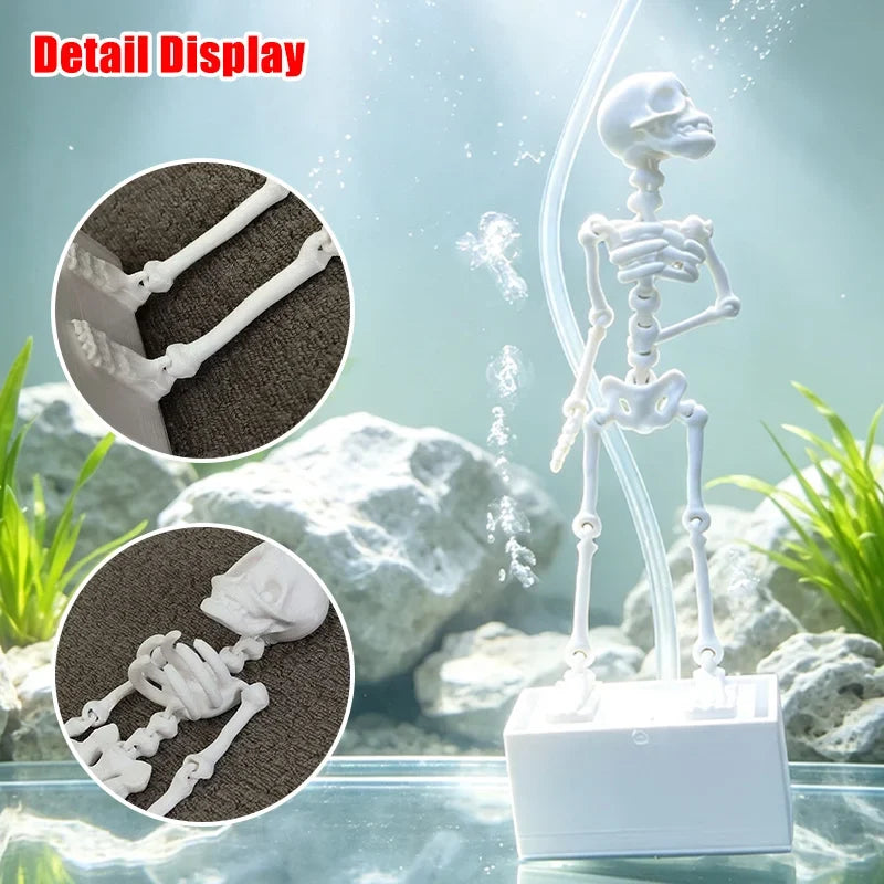 3D Printed Dancing Skeleton Aquarium Bubbler - ProPawPet.com