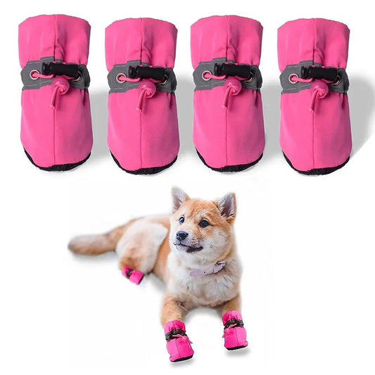 Waterproof Dog Shoes Antiskid Rain Snow Boot Thick Warm