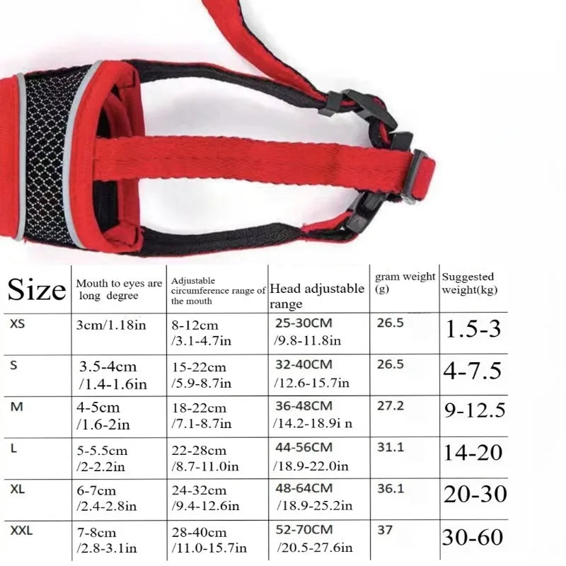 Breathable Adjustable Dog Muzzle - Soft - ProPawPet.com