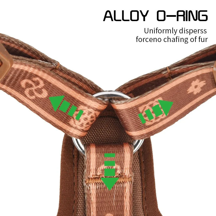 No-pull dog harness with reflective trim – view 4