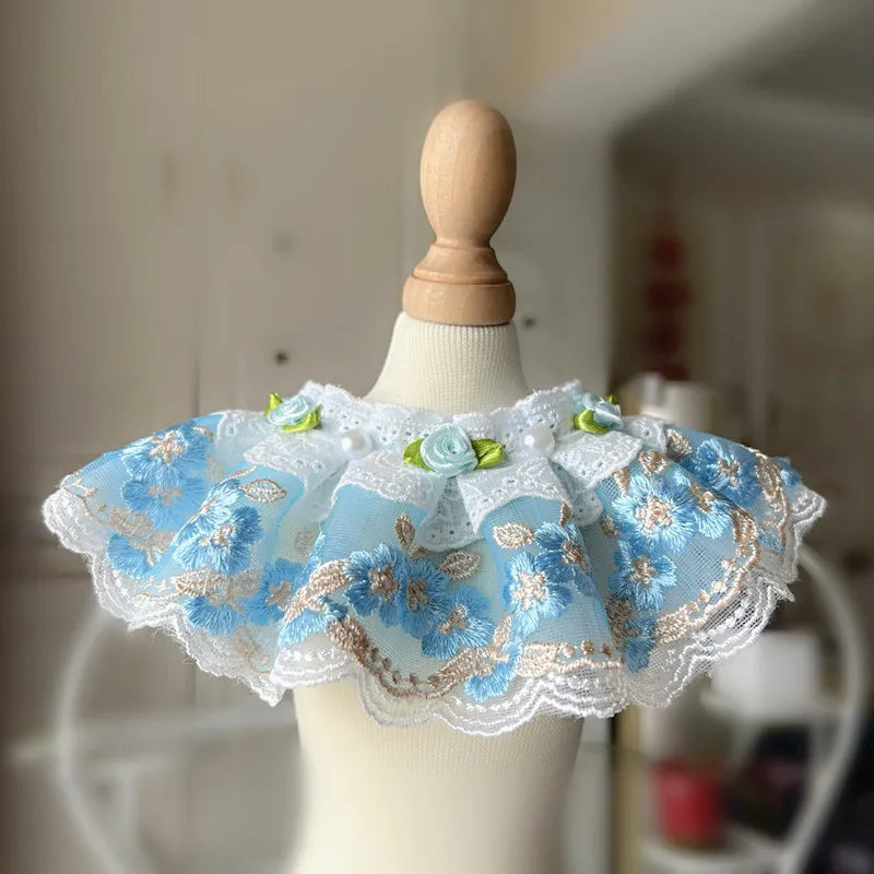 Girls Lace Cat Dog Collar Luxury Wedding - ProPawPet.com