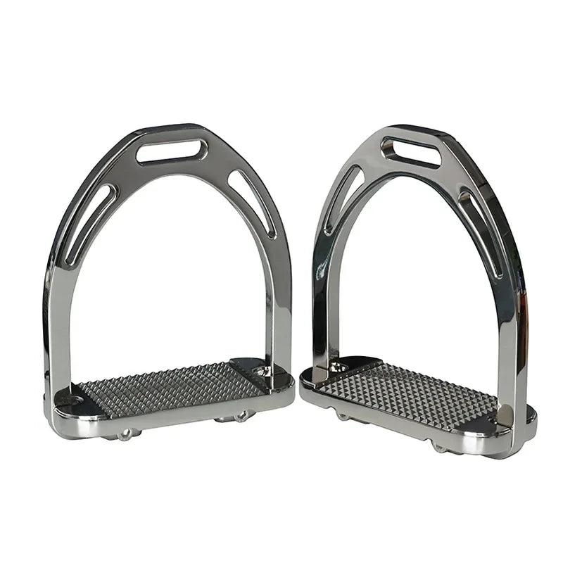 Metal Horse Riding Stirrups with Rubber Pad – 4 Colors