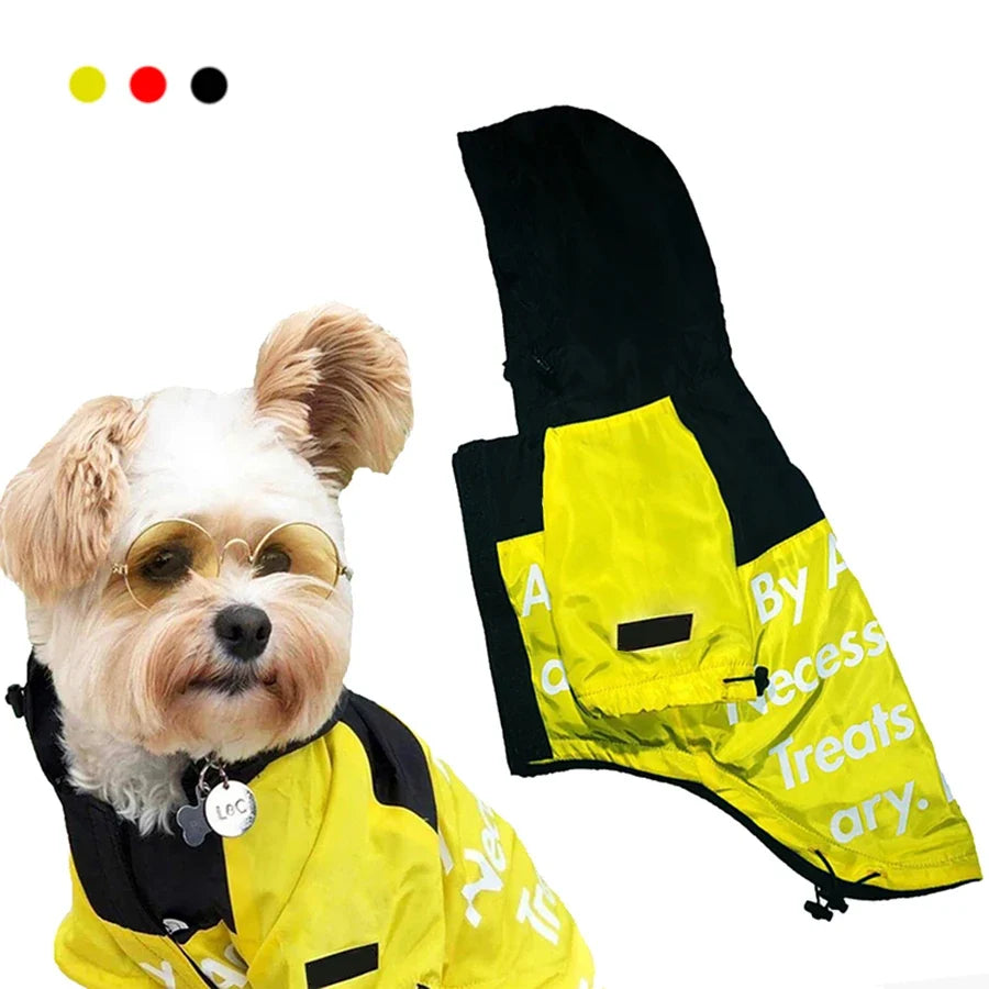 Dog Clothes Raincoat Waterproof Reflective Coat