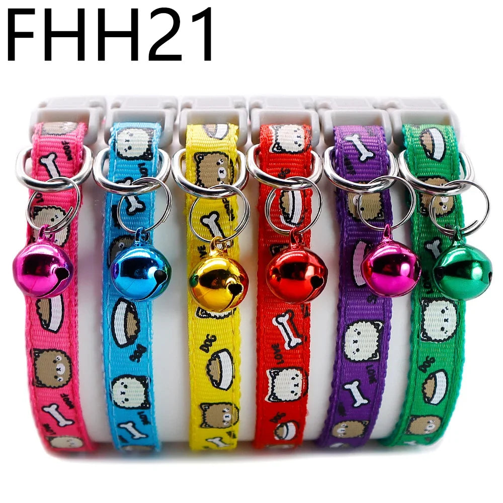 12Pcs Collars Cute with Bells Pet Necklace - ProPawPet.com