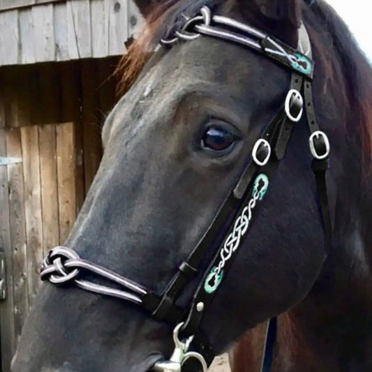 PU Leather Horses Bridle Halters Metal - ProPawPet.com
