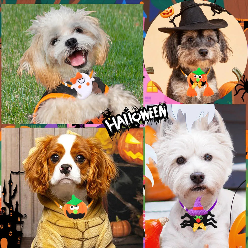 5/10PCS Halloween Party Adjustable Dog Bow - ProPawPet.com