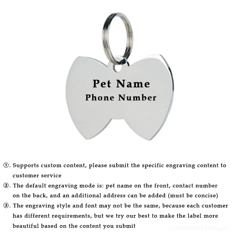 Personalized Dog Nameplate Cat Name ID Tags - ProPawPet.com