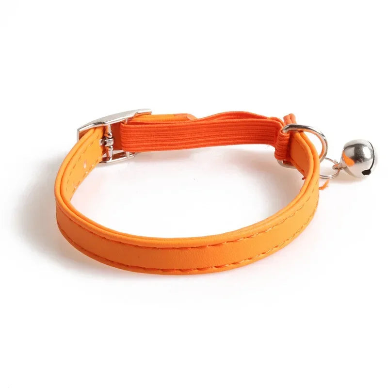Macaron Color Cute Cat Collar, Elastic Webbing Collar
