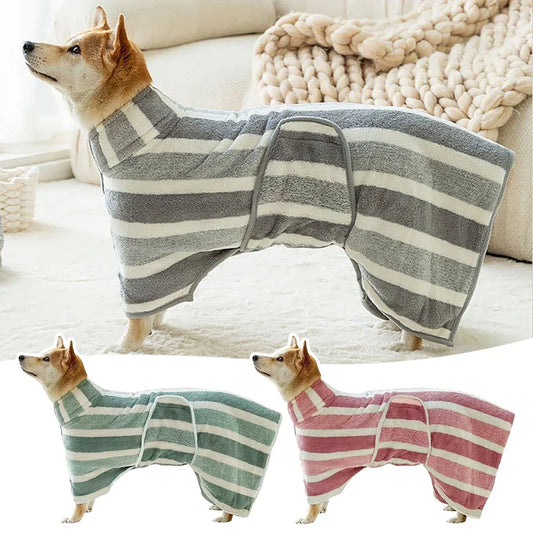 Quick-Drying Dog Bathrobe Ultra-Absorbent - ProPawPet.com