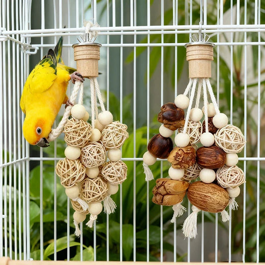 Funny Bird Chewing Toy Cotton Rope Pinecone - ProPawPet.com