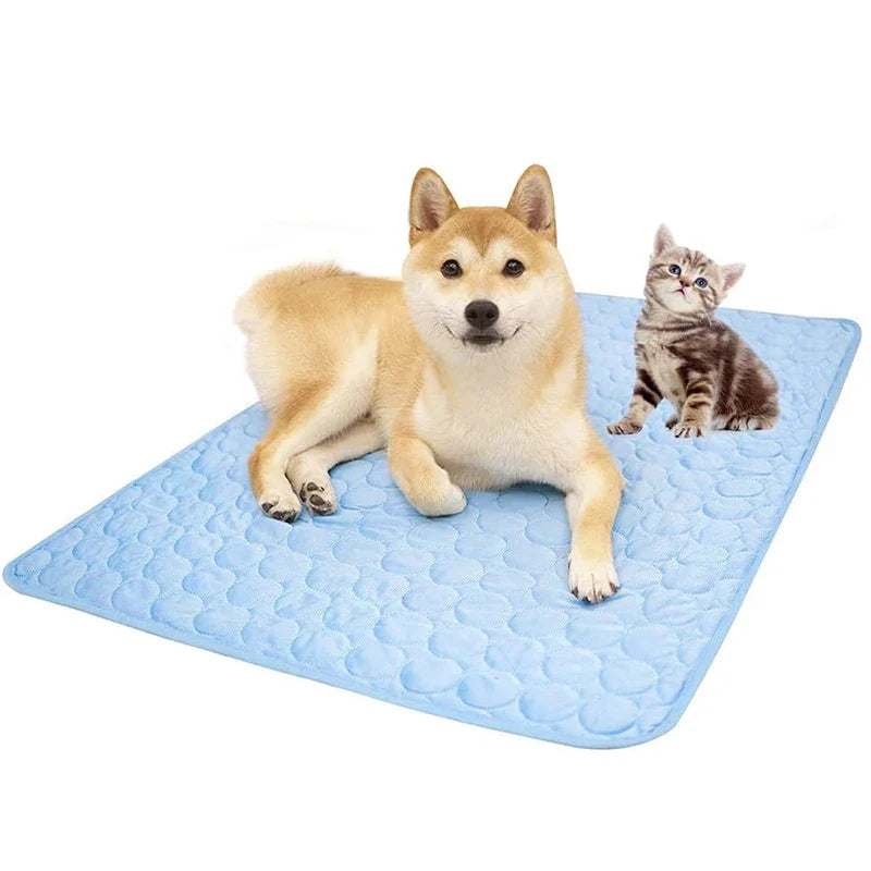 Summer Cool Pet Mat, Ice Silk Breathable Cat - ProPawPet.com