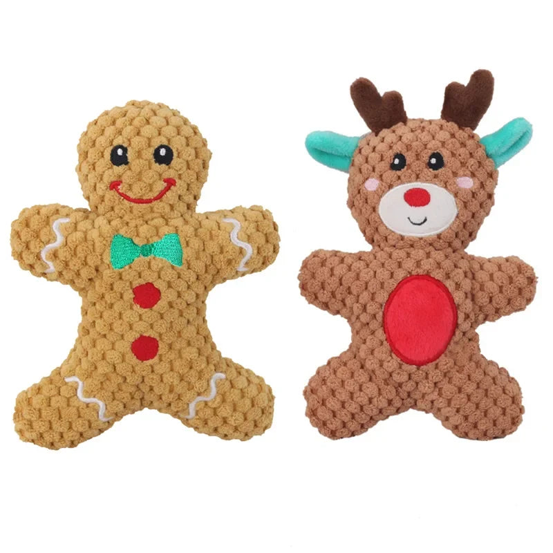 Pet Dog Plush Noise Chewing Toy Santa Elk - ProPawPet.com