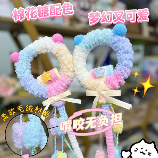 Pet Voice Teasing Stick Candy Colored Plush - ProPawPet.com