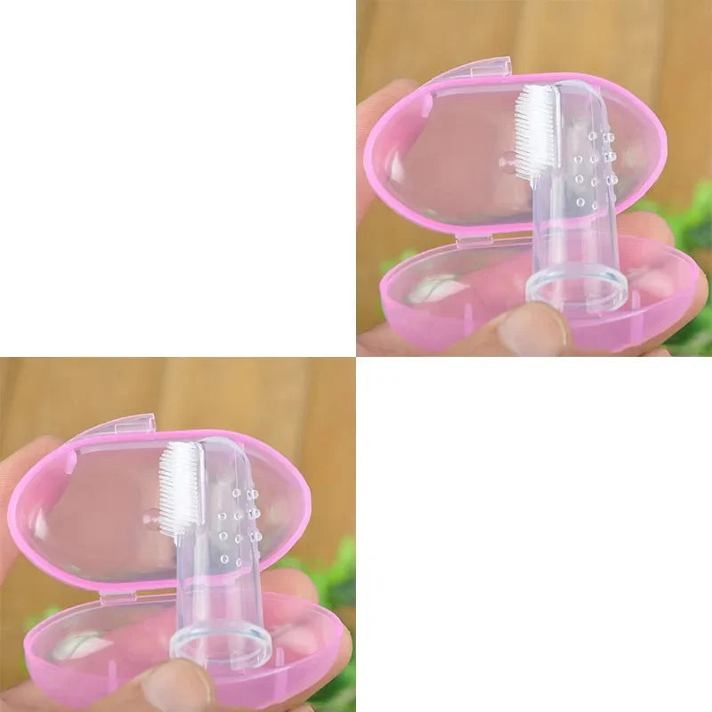 1-4pc Super Soft Pet Finger Toothbrush Teddy - ProPawPet.com