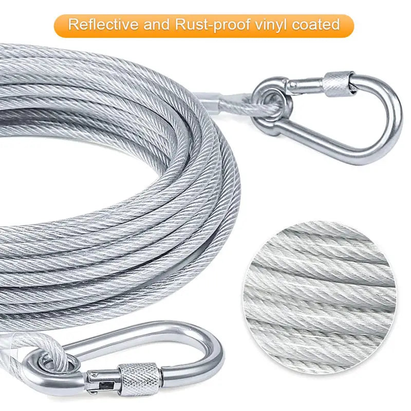 Heavy-Duty Reflective Dog Tie-Out - ProPawPet.com